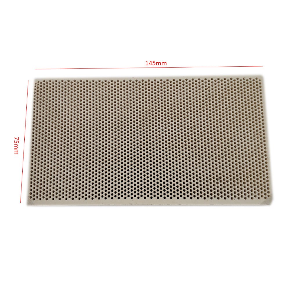 Gas Heating Appliance Burner Parts 145*75*14mm Room Space Honeycomb Ceramic Board Fireproof Board Infrared Heater Ceramic Boron
