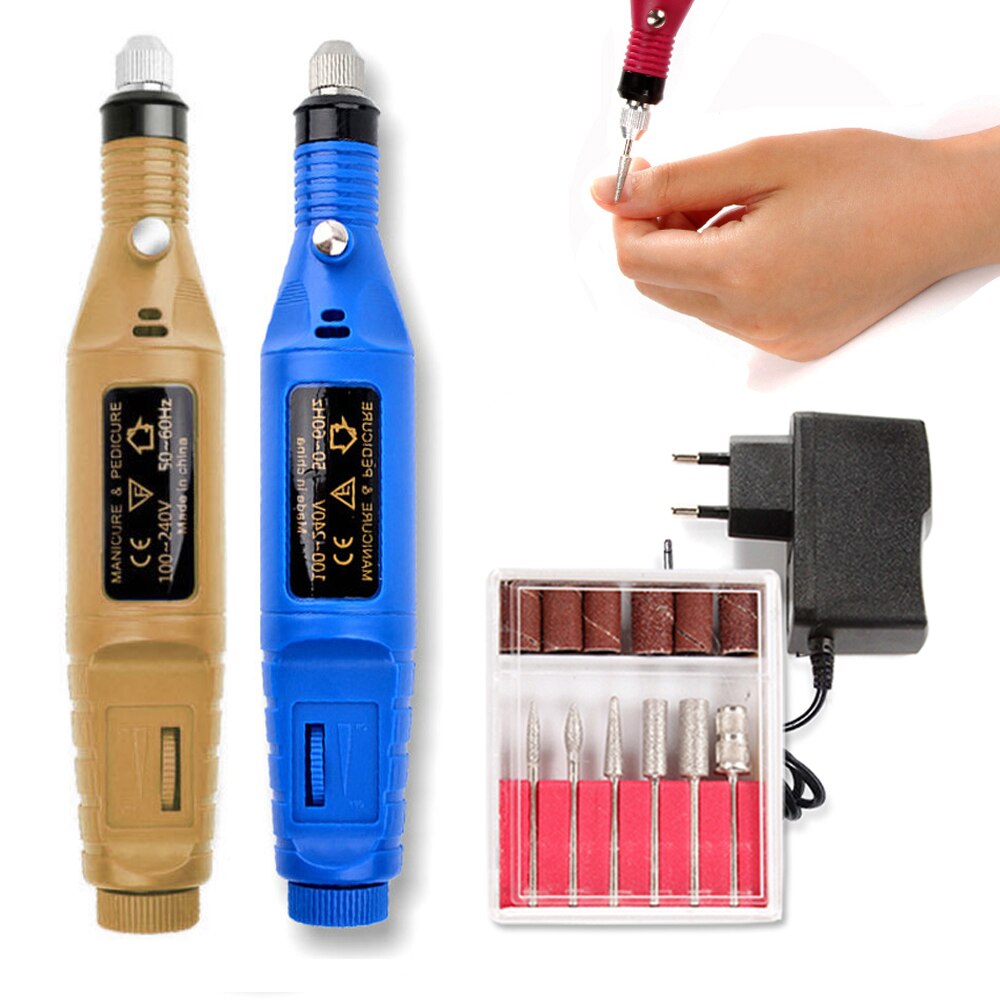 Electric Nail Drill Bits Set Milling Drill Machine for Manicure Nail Art Sanding File Gel Remover Mill Cutter Pedicure Apparatus