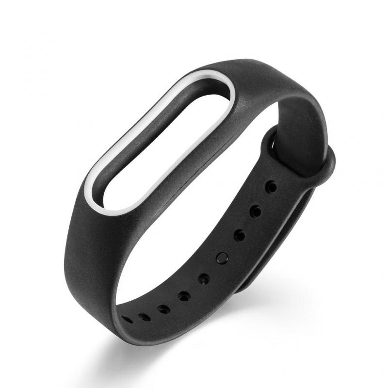 For Mi band 2 Wristbands belt Colorful Silicone Wrist Strap Bracelet Double Color Replacement watchband: 01