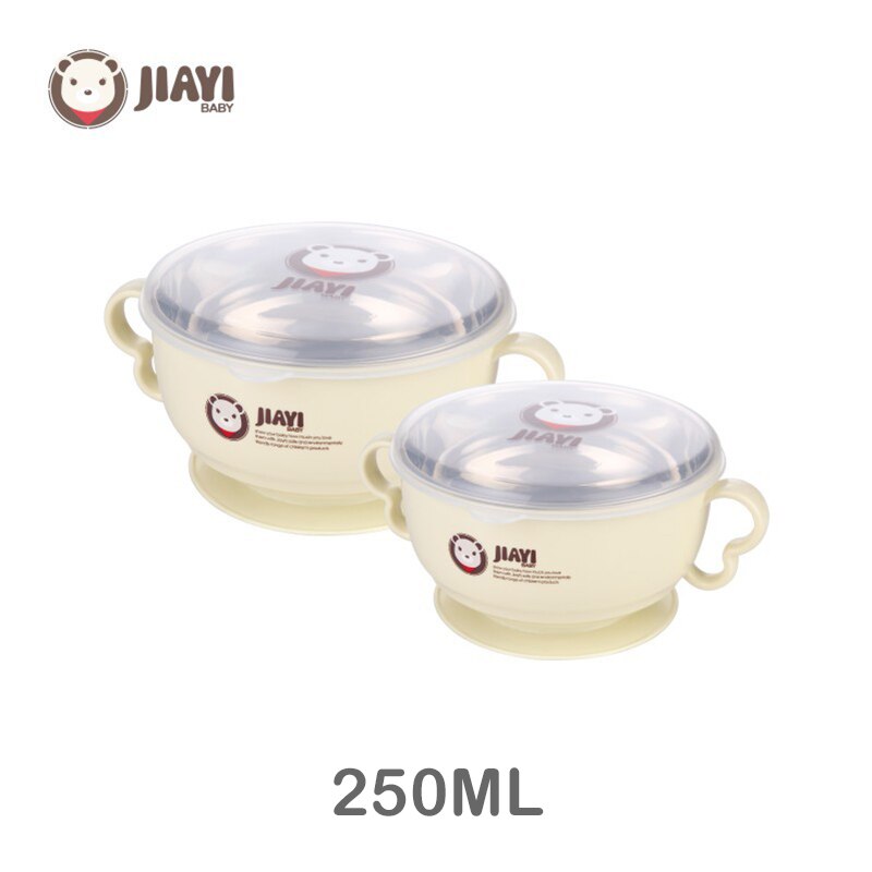 Avanchy Bamboo Baby Bowl Set With Suction Base - 4 Piece BPA Free Feeding Set
