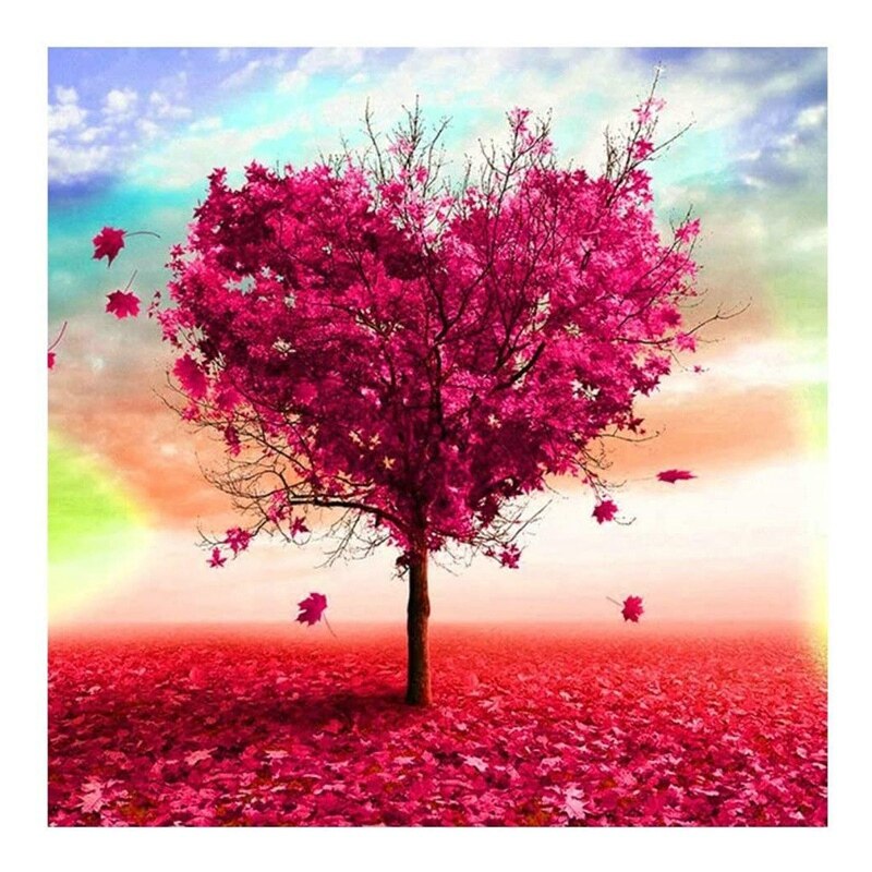 Paint By Numbers Kits for Adult, DIY Canvas Painting for Adults Beginner-Love Tree