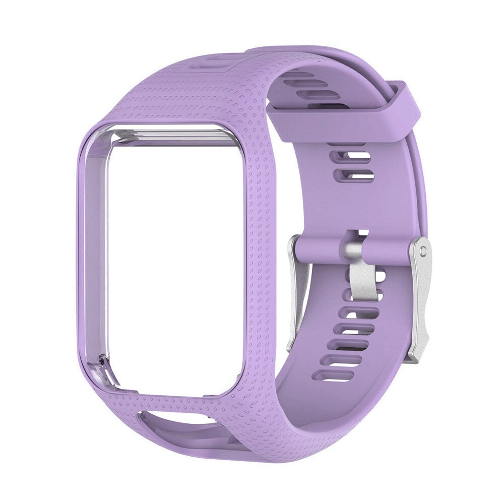 Correa de muñeca para TomTom 2 3 Runner, repuesto de pulsera de música suave, correa de reloj, correa de silicona, accesorio de pulsera de reloj: Púrpura