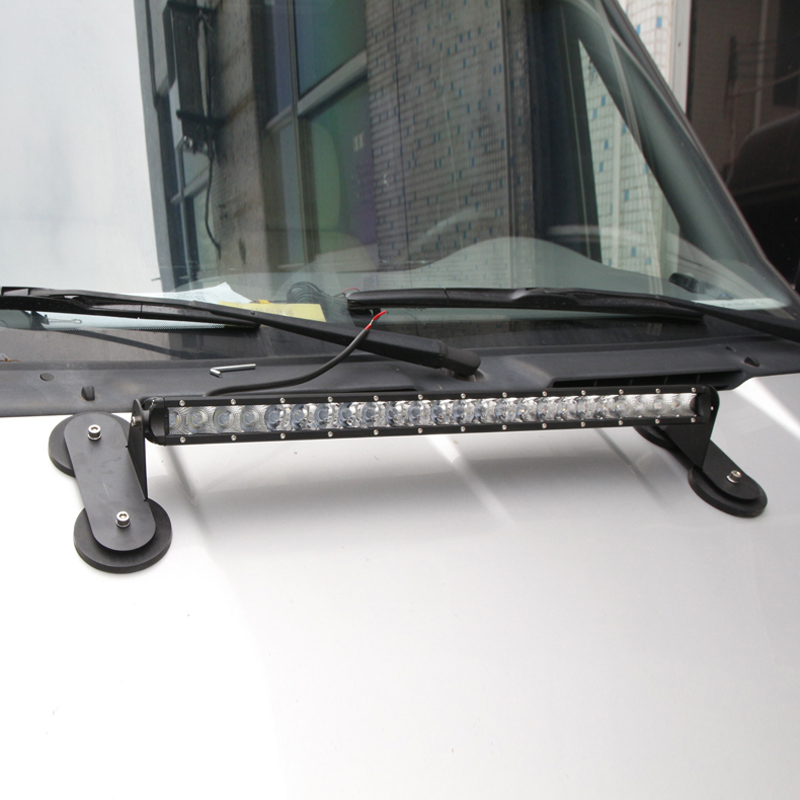 Billys magnet takkrok ledet bar brakett gummi magnetisk billampe holder ledet stråle suger stativ til arbeidslys / offroad bar