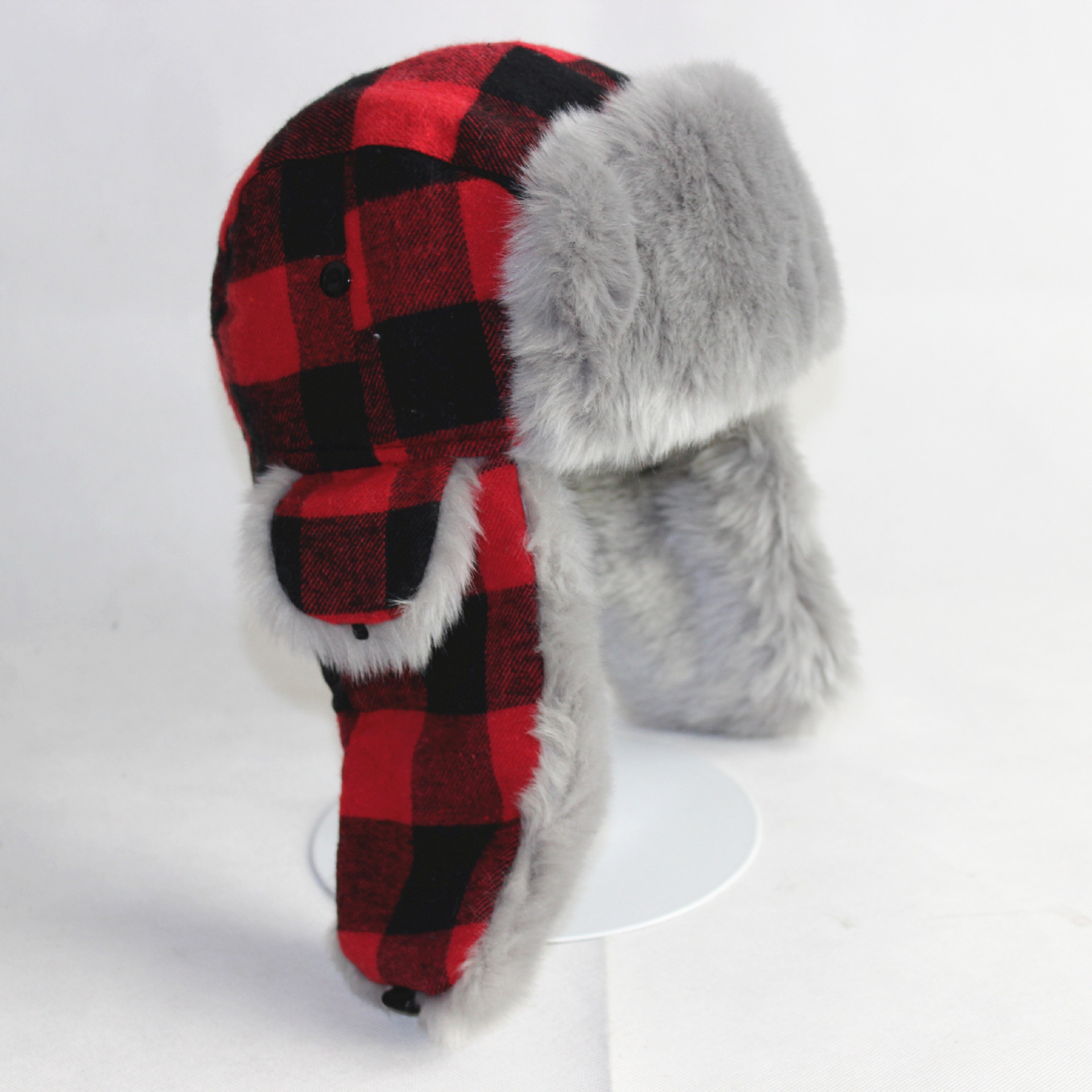 Chapeau d&#39;hiver pour homme et femme, couvre-chef russe, couvre-chef à carreaux, couvre-chef en fourrure,: A