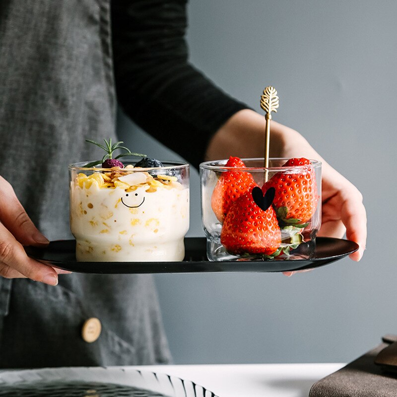 Transparante Glazen Beker Espresso Ijskoffie Mok Aardbei Melk Thee Schattige Kopjes Drinkware Tumbler Whiskey Cocktail Wijn Borrelglas