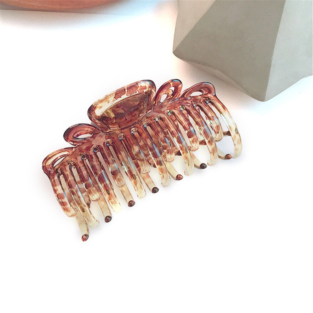 Pinzas de pelo grandes de plástico de 8,5 cm, pinzas para el pelo para niñas, pinzas para el pelo, pinza de mordaza, joyería para el cabello para mujeres, accesorios de agarre de plátano: 3