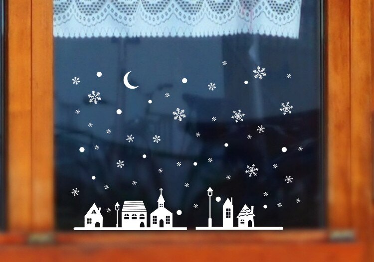 Kerstman Sneeuwvlok Muurstickers Kinderkamer Babykamer Muurstickers Kinderen Thuis Muurstickers Muurstickers Kids Behang * 5