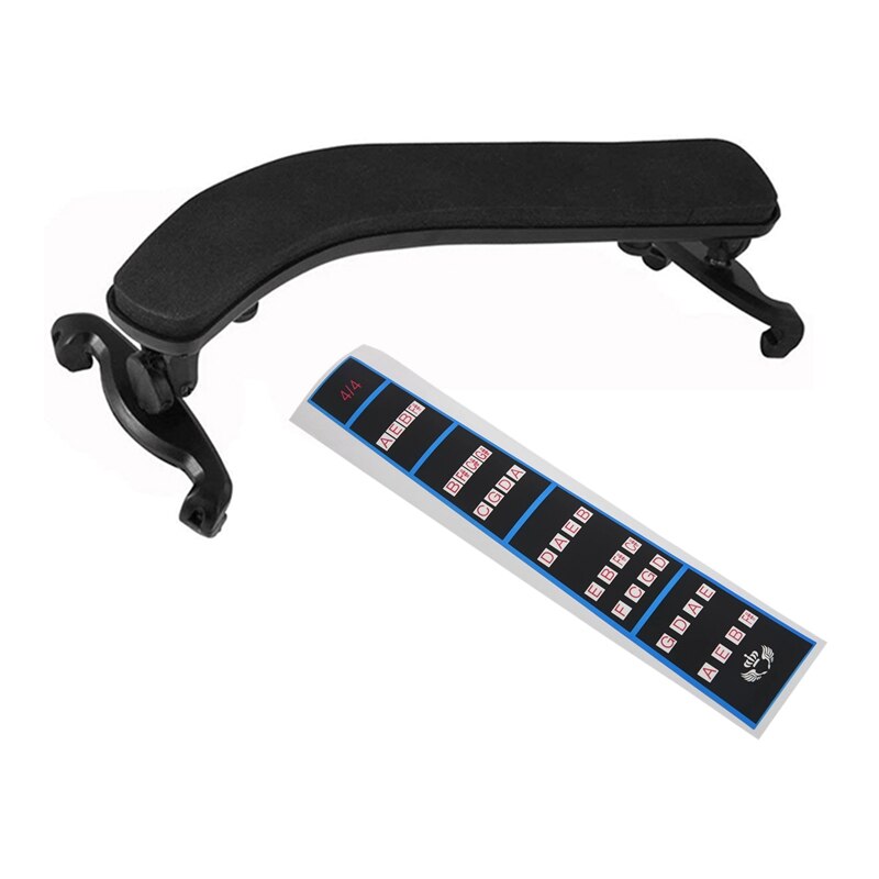Violin Finger Guide /Fingerboard Sticker Fret Guide Label Finger Chart with Violin Shoulder Rest for 4/4-3/4 Size