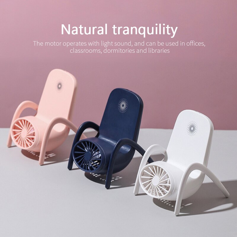 YZYOE Mini-Ladeventilator Mit LED-Licht, Netter Gr? Produktbild-Vorschau 4