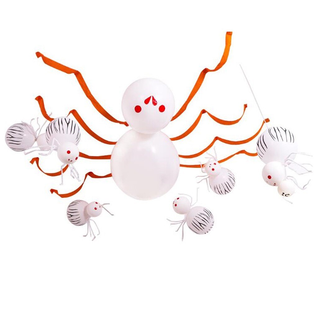 Halloween Decorations Inflatable Toys Balloons Spider Balloon Decoration Home Party Decorating Create Party Atmosphere#G30: White