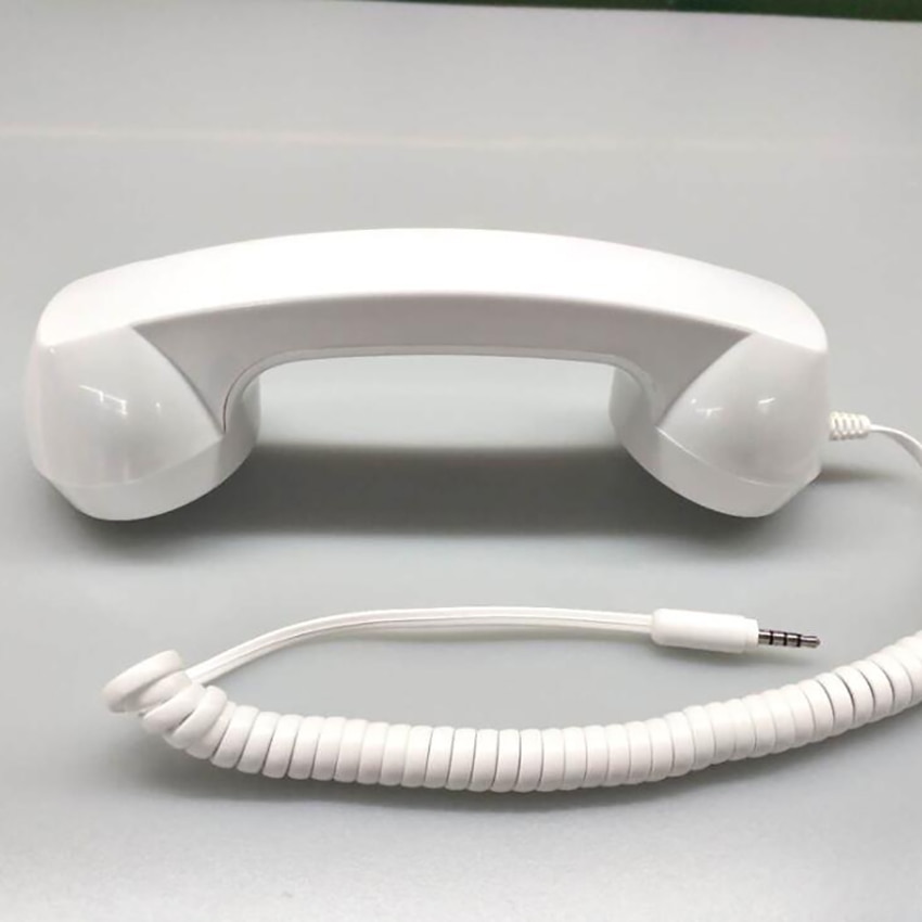 Vintage rétro téléphone combiné téléphone portable récepteur micro Microphone pour téléphone portable Smartphone, prise 3.5mm, câble 100cm