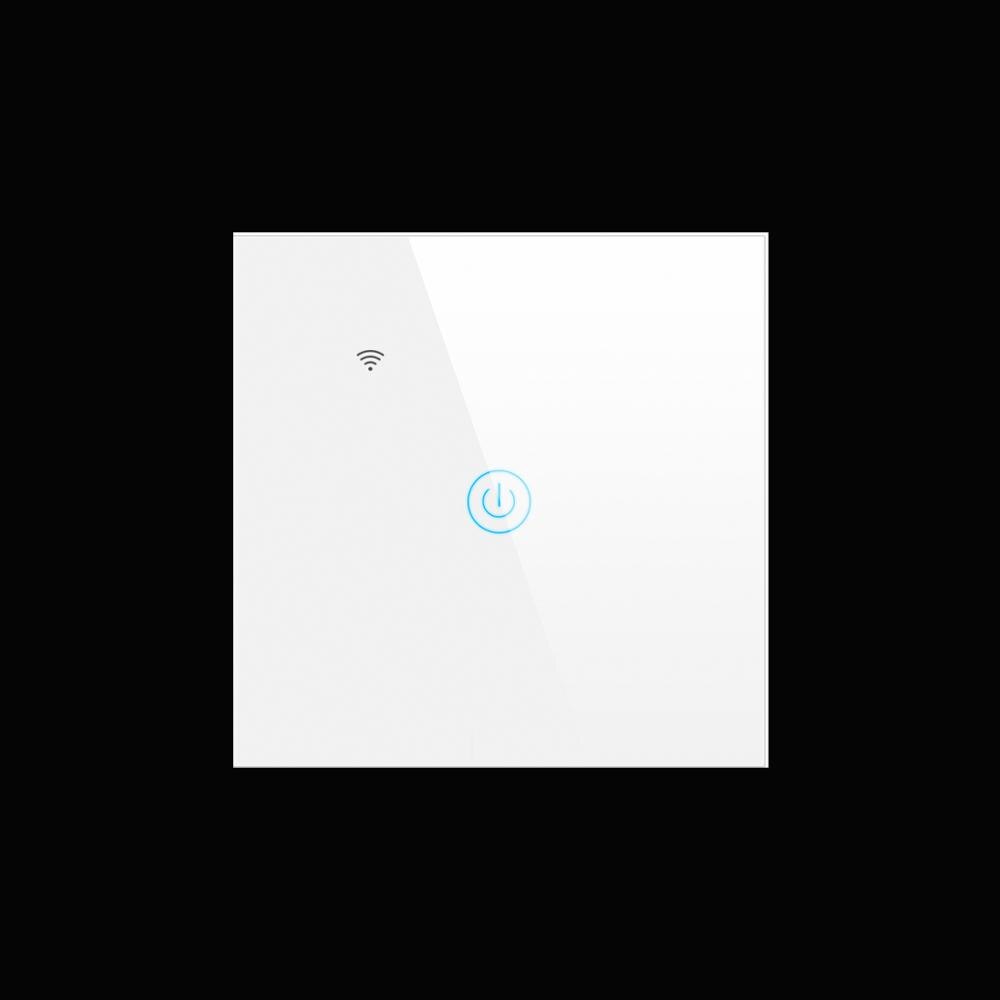 Smart Home LED light Switch Touch Panel Voice Control WIFI Apple Homekit Switch DIY Home Wall Switch: 1 Gange EU Switch