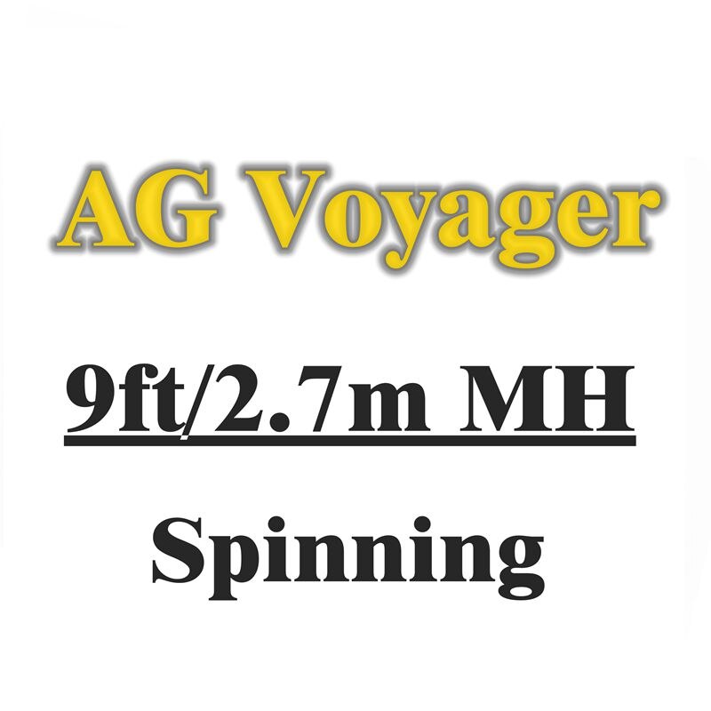 Ag voyager spinning baitcasting onki 4 osaa matkavapa ml m  mh 1.8 2.1 2.4 2.7m hiilivapa f mf action: Vaaleankeltainen