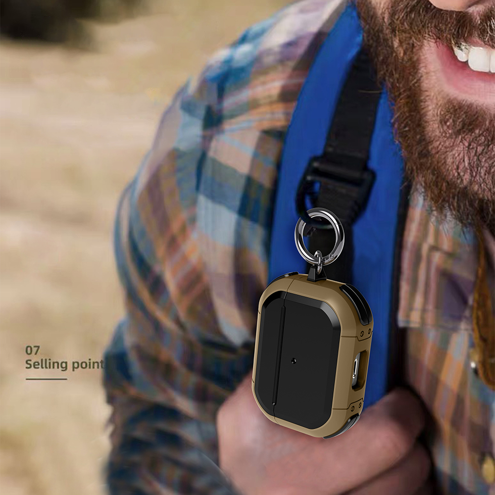 Funda Pro 2 para Airpods pro, funda de TPU para PC para Apple AirPods 3 2 1, accesorios, auriculares inalámbricos con de llavero
