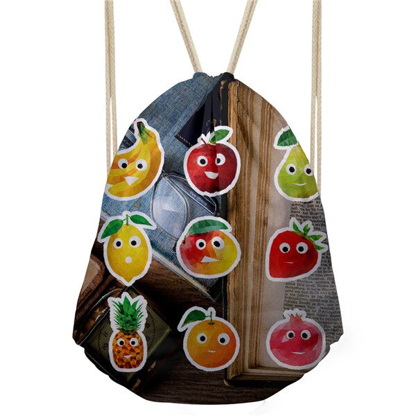 Forudesigns mochila feminina damestas met s 3d voedselpuzzelprint, klein trekkoordtasje, casual trekkoordtasje, zakje met zakken voor meisjes: Cc4221 z 3