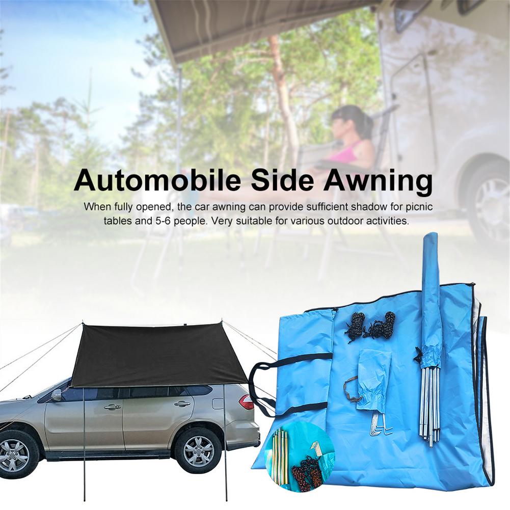 Car Shelter Awning Waterproof Tent Shade Awning Canopy Sunshade Outdoor Camping Tent Automobile Rooftop Rain Canopy 2 Colors