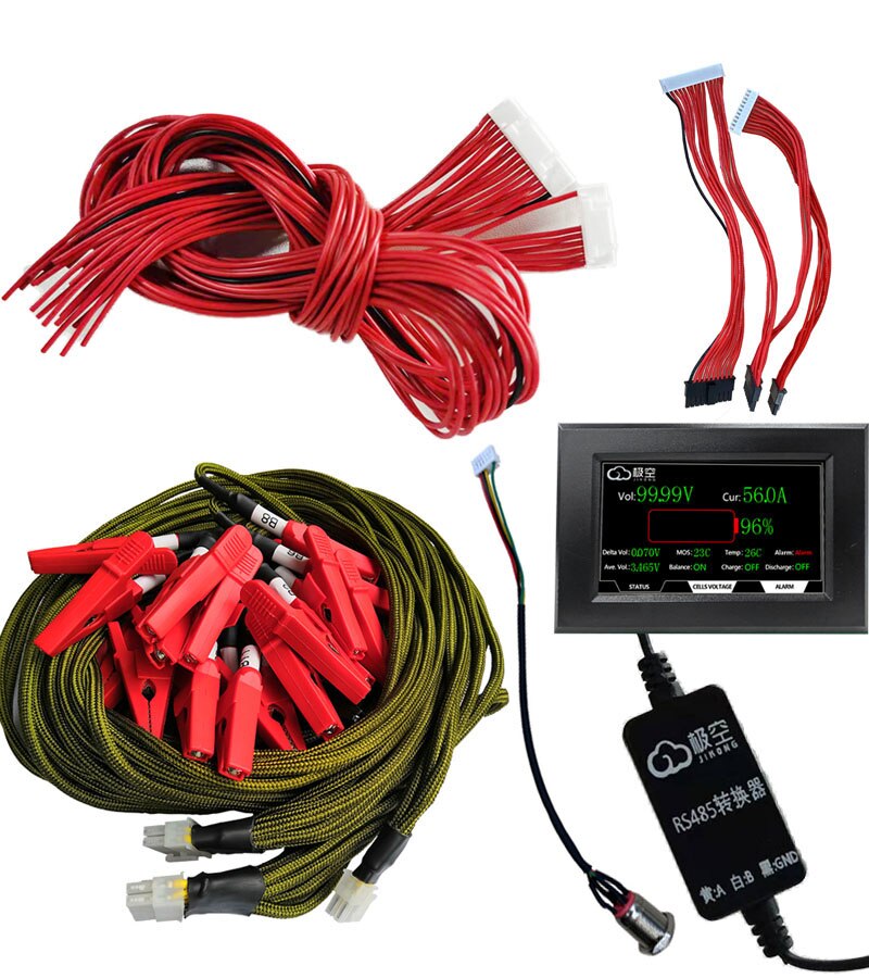 Accessories for JK Jikong Active Balancer BMS Battery Cable Wire XH2.54 Connector Adapter GPS RS485 Module LCD Display Bluetooth