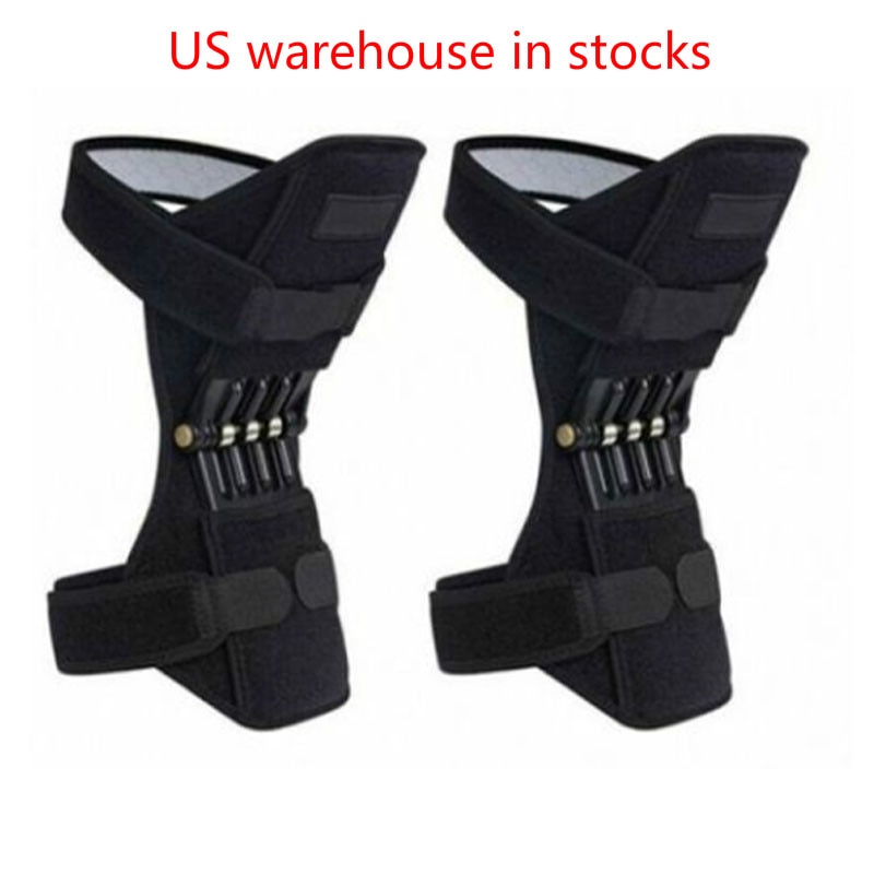 Knee Brace Support Leg Power Knee Stabilizer Pads Patella Booster Rebound Spring Knee Brace Support