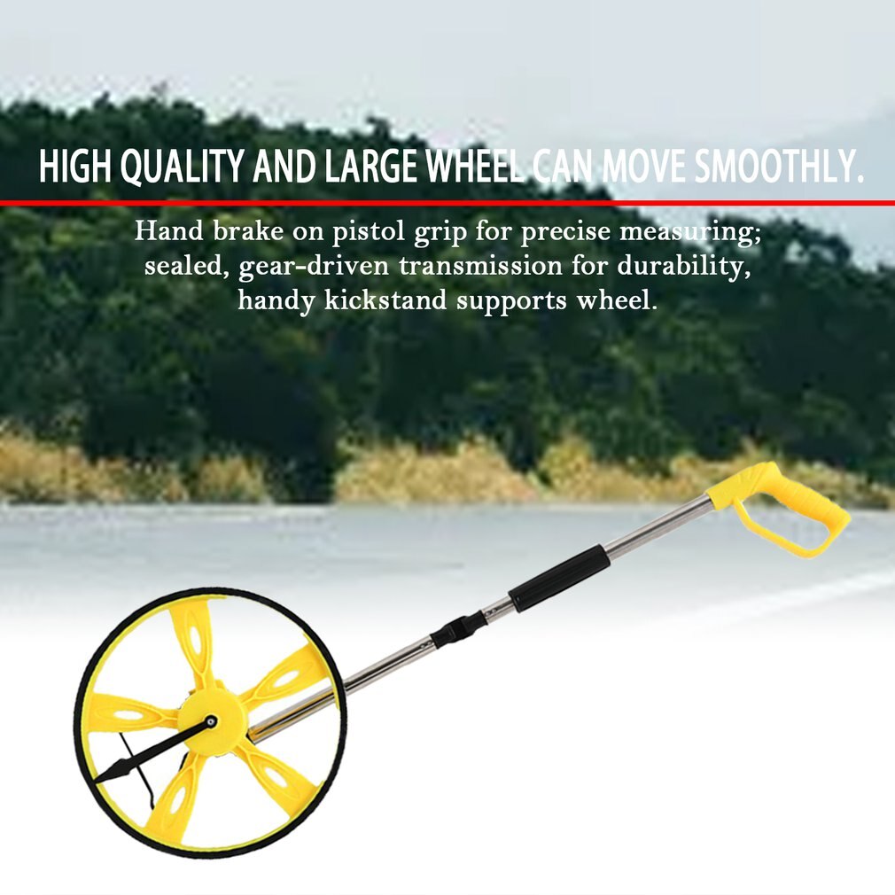 Digital measuring wheel distance meter rangefinder walk Foldable Single Flexible Wheels measure 0-9999m measurer Handheld extend