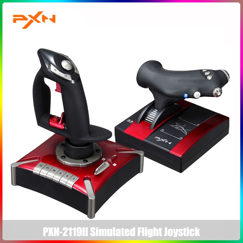 PXN-2119II Flight Stick Joystick Controller For PC Joystick Gamepad Flight Controller Stick Joystick Gaming Flight Controller