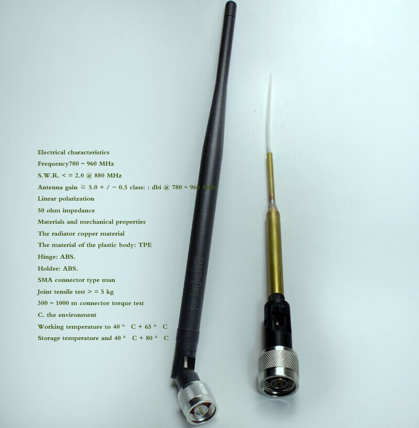 Svtkpzp 860 MHZ 7dbi omni-directional antenna L195MM high-gain SMA module 915 900 MHZ antenna