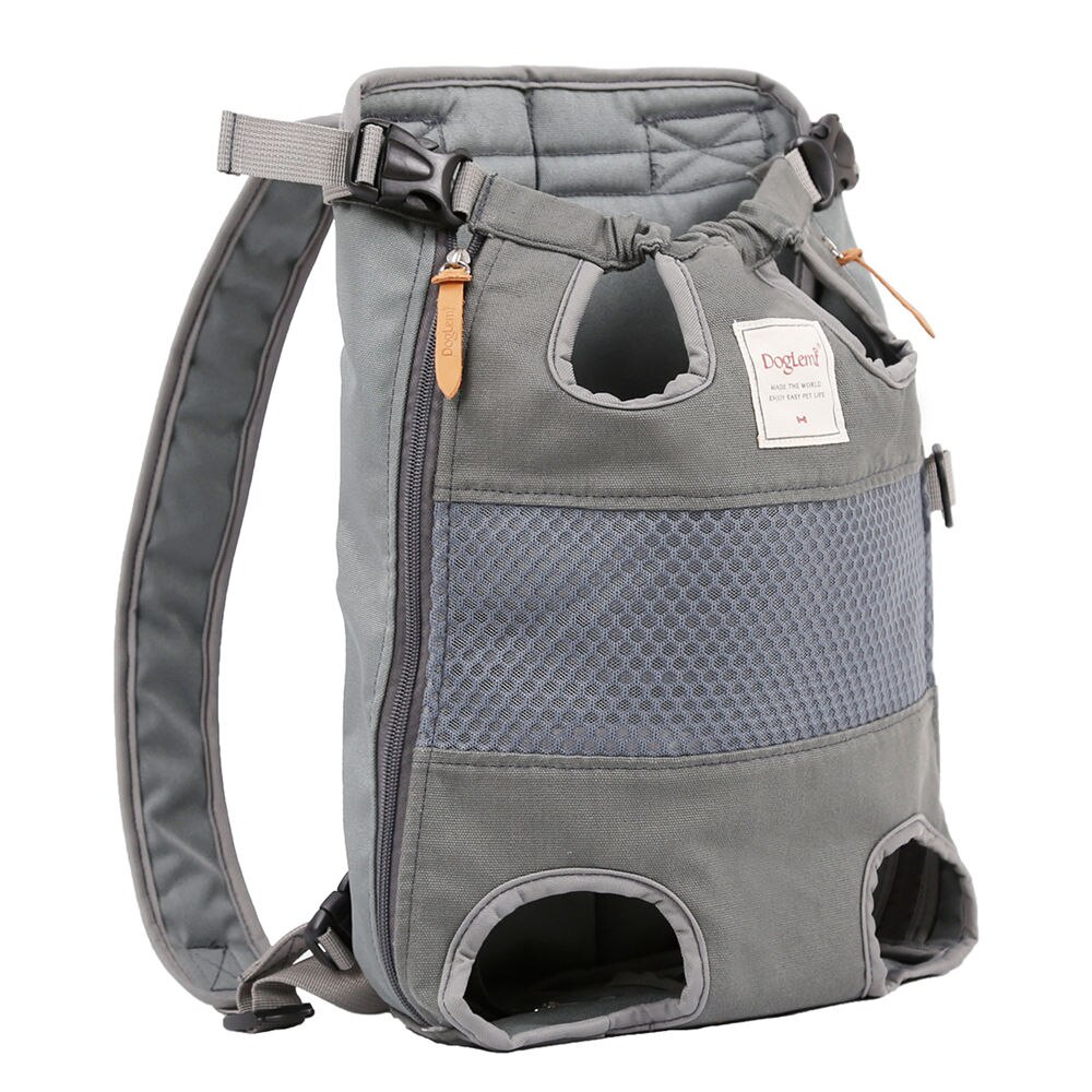 Dog Carrier Pet Dog Cat Carrier Backpack Travel Carrier Front Chest Large Portable Bags for 12kg Pet Outdoor Transportin: Gray