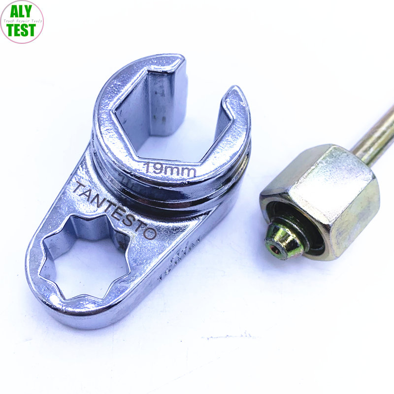 Alta Pressão Tubulação Remoção Instalar Chave Octogonal Soquete 17mm 19mm 22mm Nitrogênio e Oxigênio Sensor Repair Tool: Branco