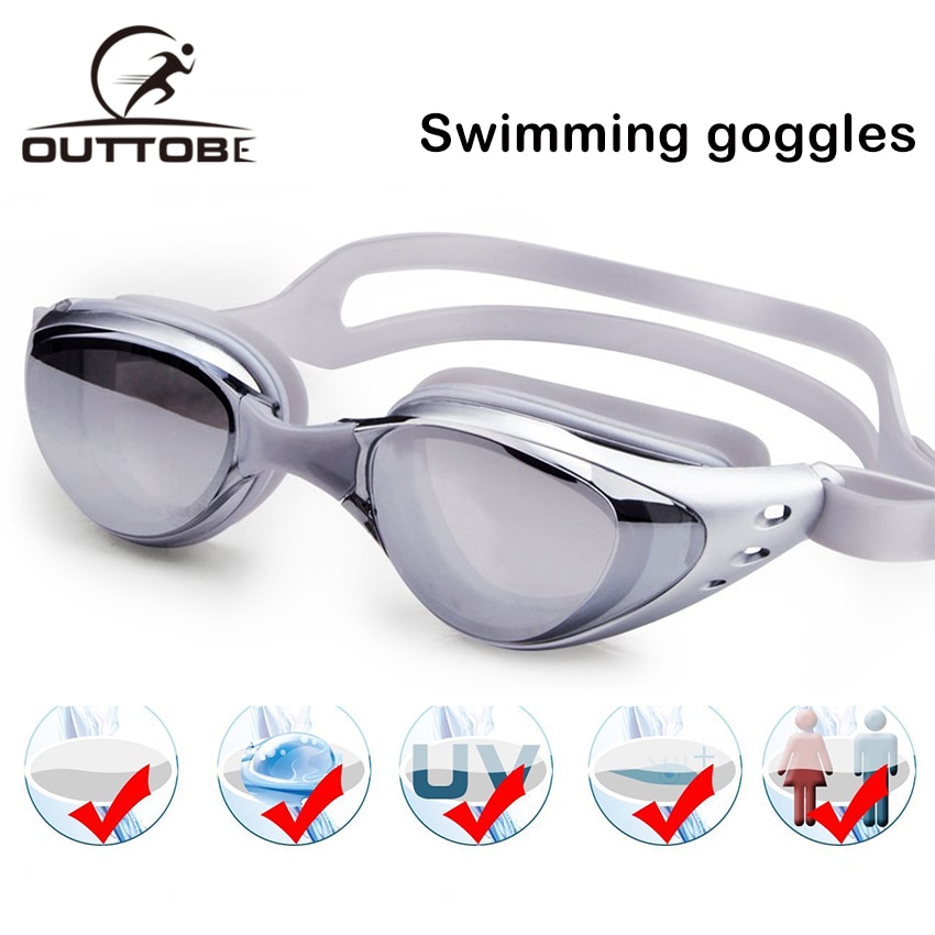 Outtobe Swiming Goggles Swim Goggles UV 400 Protection Anti Fog No Leaking Wide View Pool Goggles