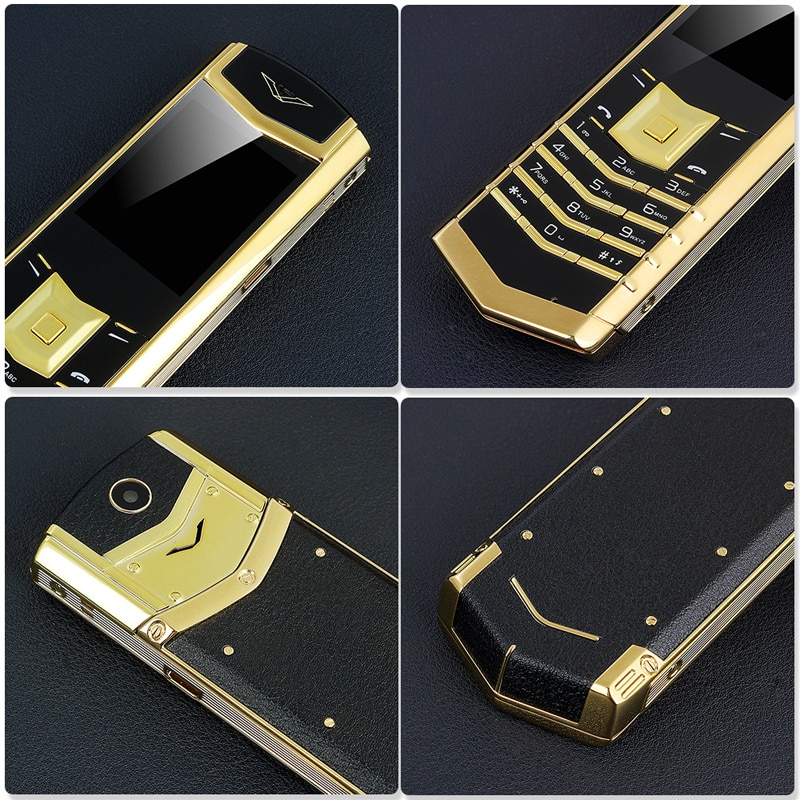 2g gsm ontgrendelingsbalk luxe bt-draaiknop metalen behuizing fm-camera handtekening senioren mobiele telefoon enkele sim goed signaal  k8+  russische sleutel