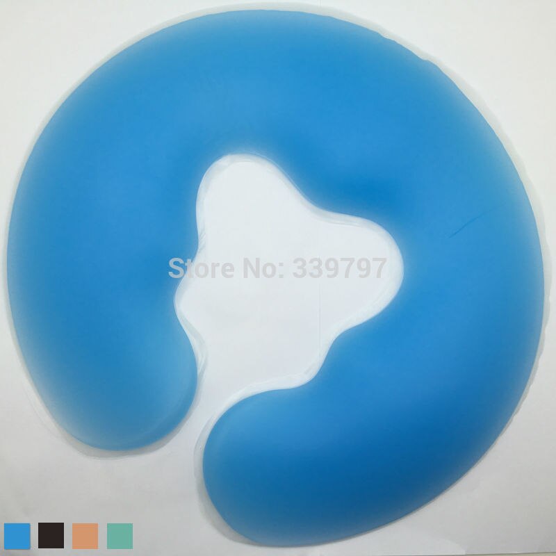 Almohada de silicona en forma de U para el cuidado de la salud, almohadilla de Gel para Spa, descanso facial, masaje de espalda y cuerpo, cojín de cuna
