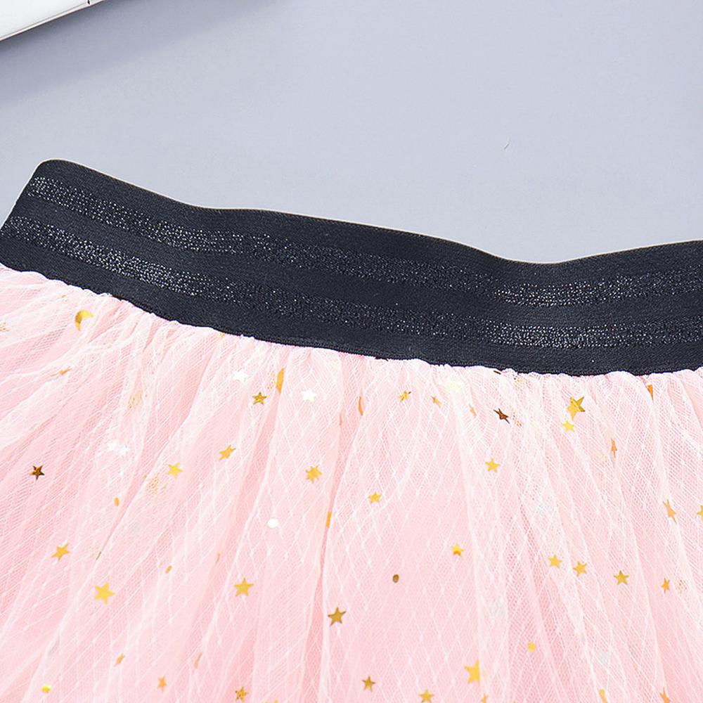 2020 new children's ballet dance skirt children sequin mesh tutu skirt frill skirt 3M-3Y Sequins sparkle skirt