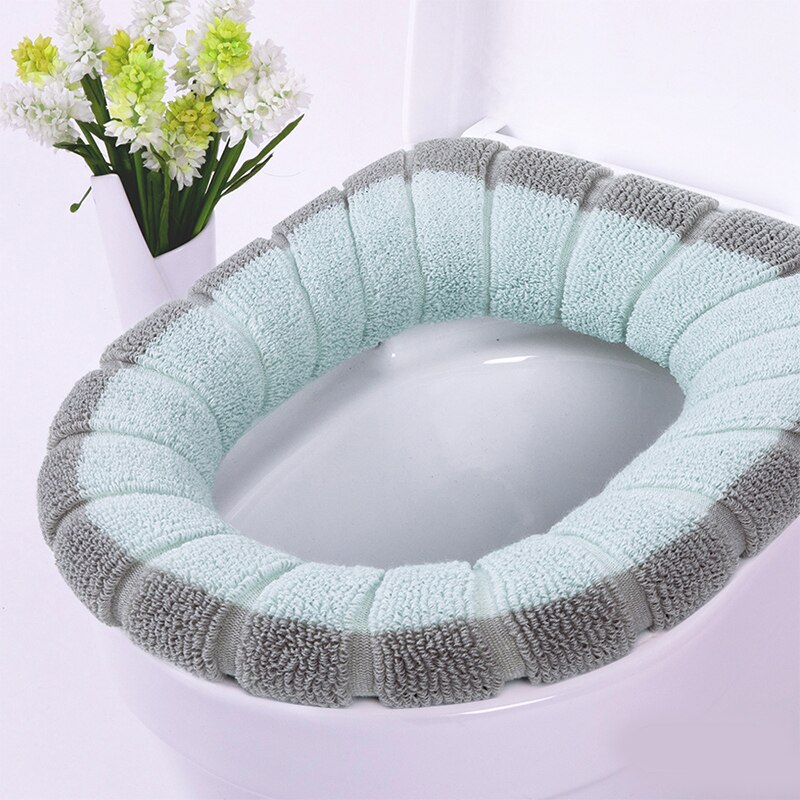 Assento do toalete mais quente inverno confortável macio aquecido lavável assento do toalete esteira acessórios do banheiro para decoração de casa closestool esteira