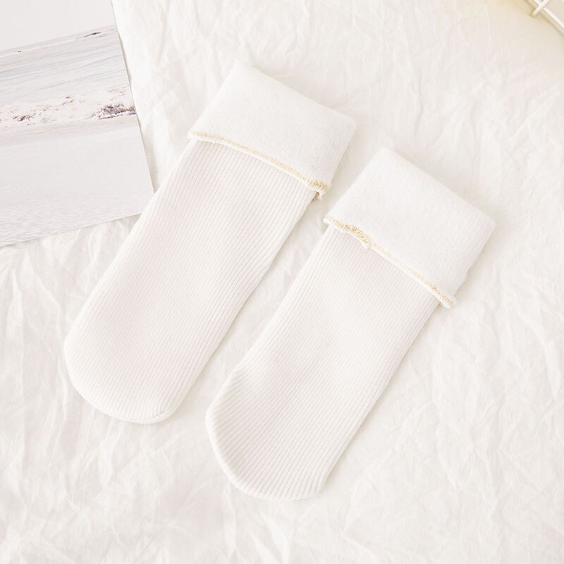 Abstand verdicken Thermische Kaschmir Wolle Boden Socken Kinder Schnee Stiefel Socken Casual Zufällige Farbe Baumwolle Kinder Winter Warme Socken
