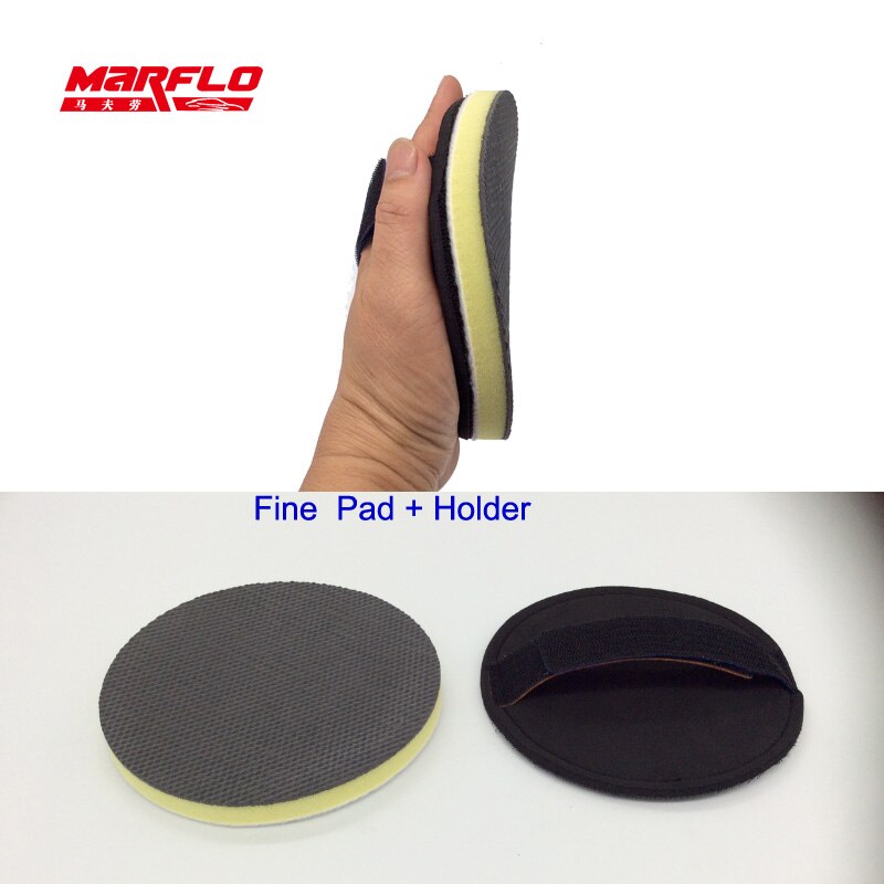 Auto Verf Wax Applicator Magic Clay Pad Holder Gloss Seal Auto Care Detailing Clay Bar Wassen Marflo Door Brilliatech: with Fine Clay Pad