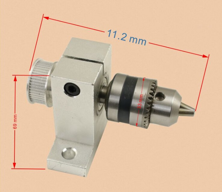 Multifunctionele Micro Draaibank, Houtwerk Bead Machine, Chuck Spindel Montage, Ronde Bal Machine: Oranje