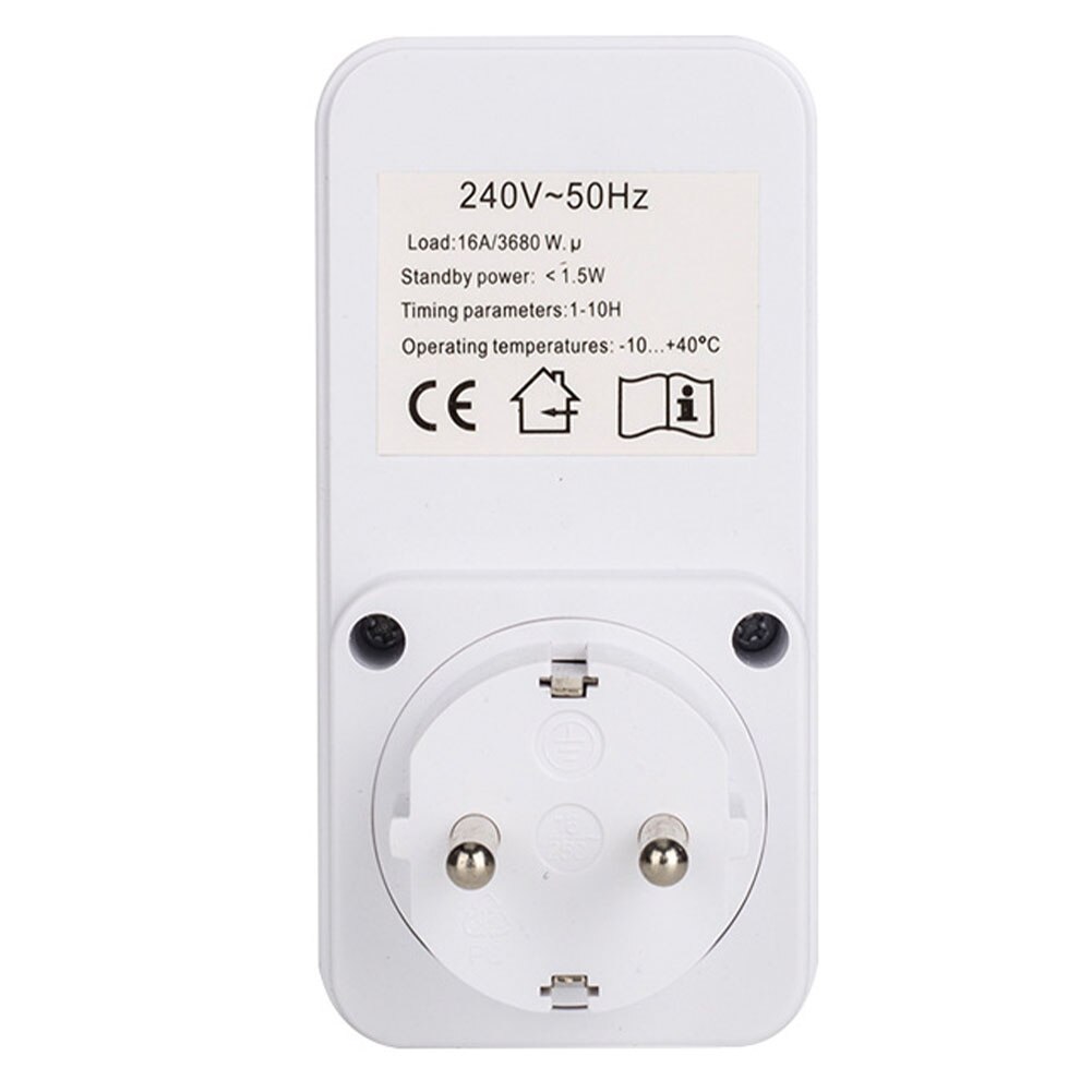 1pc US EU UK Plug Countdown Timer Switch Smart Control Plug-In Socket Auto Shut Off Outlet Automaticl Turn Off Electronic Device