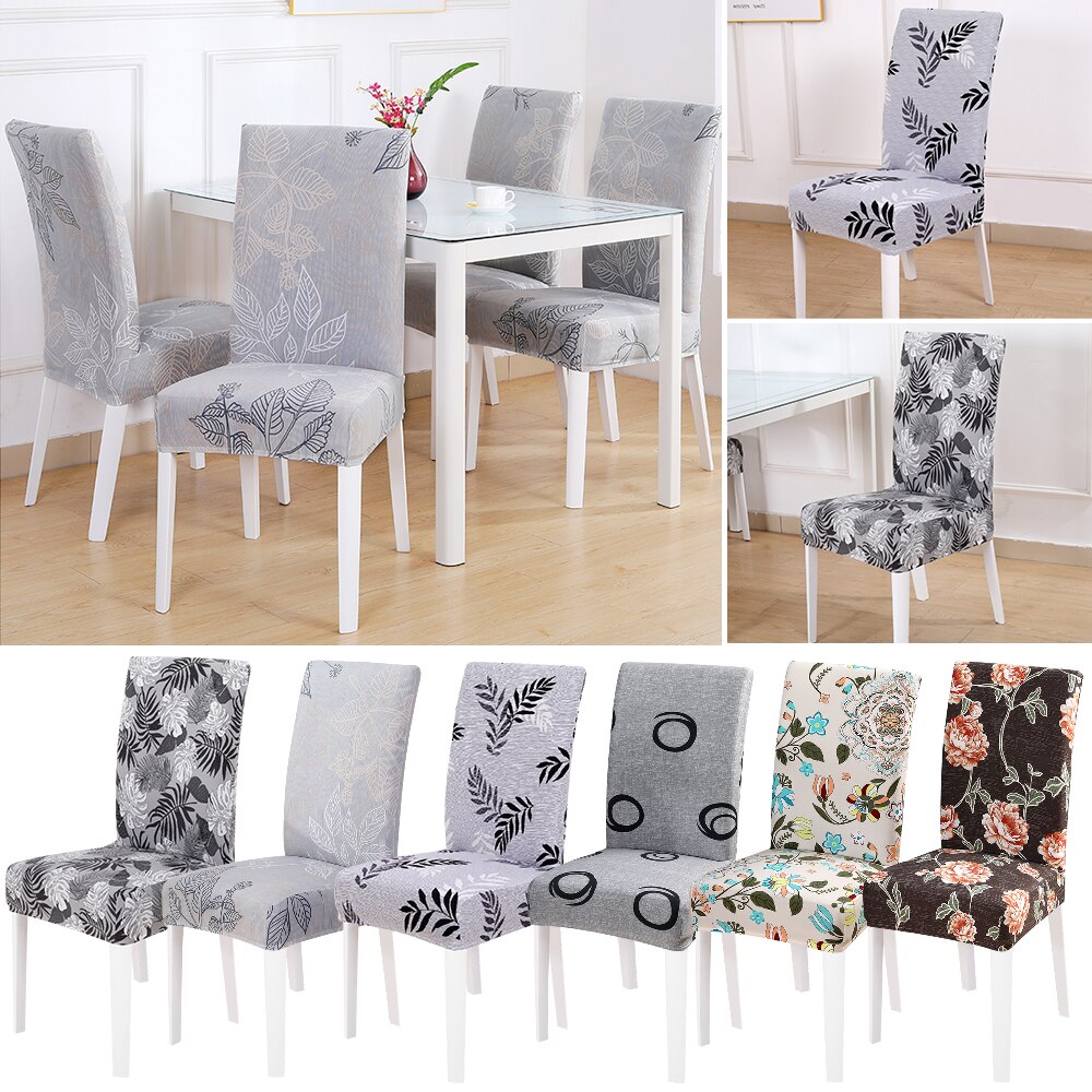 Spandex elastische stretch eetkamerstoelhoes stoel moderne afneembare anti-vuil hoes beschermer universeel 1pc