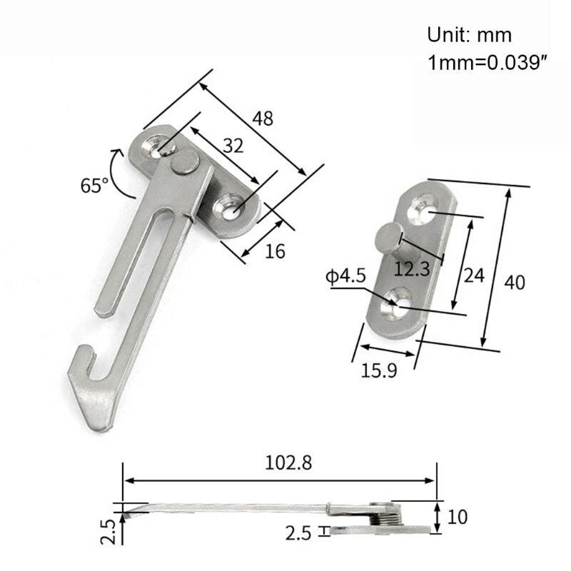 Fenêtre à Battants en Alliage d'aluminium Bouchon En Acier Inoxydable De Contreventement Fenêtre Coulissante Ventilation Enfant Bébé Sécurité Serrure