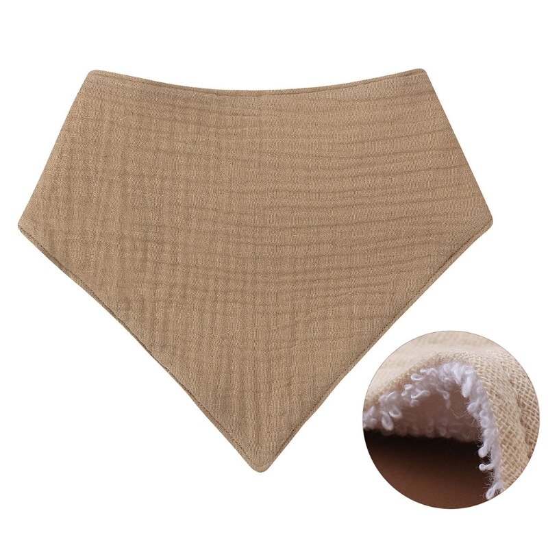 Babyvoeding Kwijl Bib Effen Kleur Drukknoop Speeksel Handdoek Driehoek Burp Doek