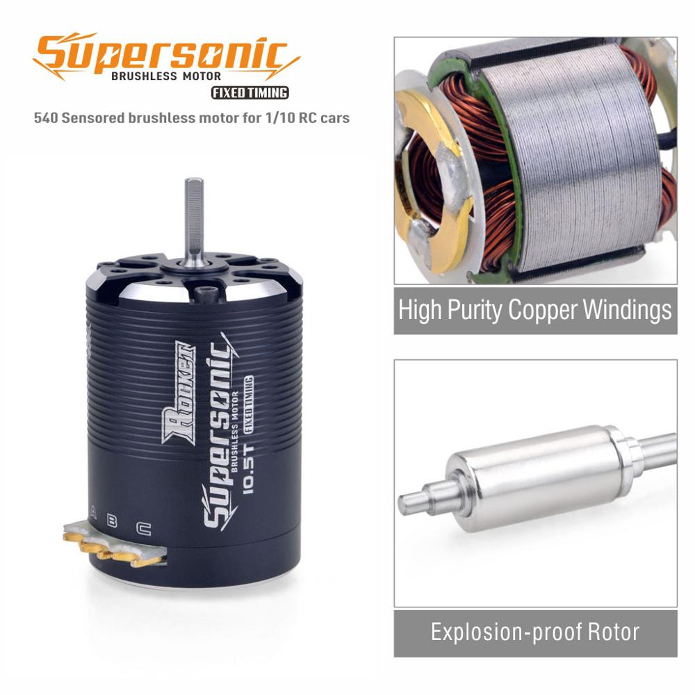 Rocket Supersonic 540 8.5T 10.5T 13.5T Sensored Brushless Motor for Modified Spec Stock 1/10 RC Car