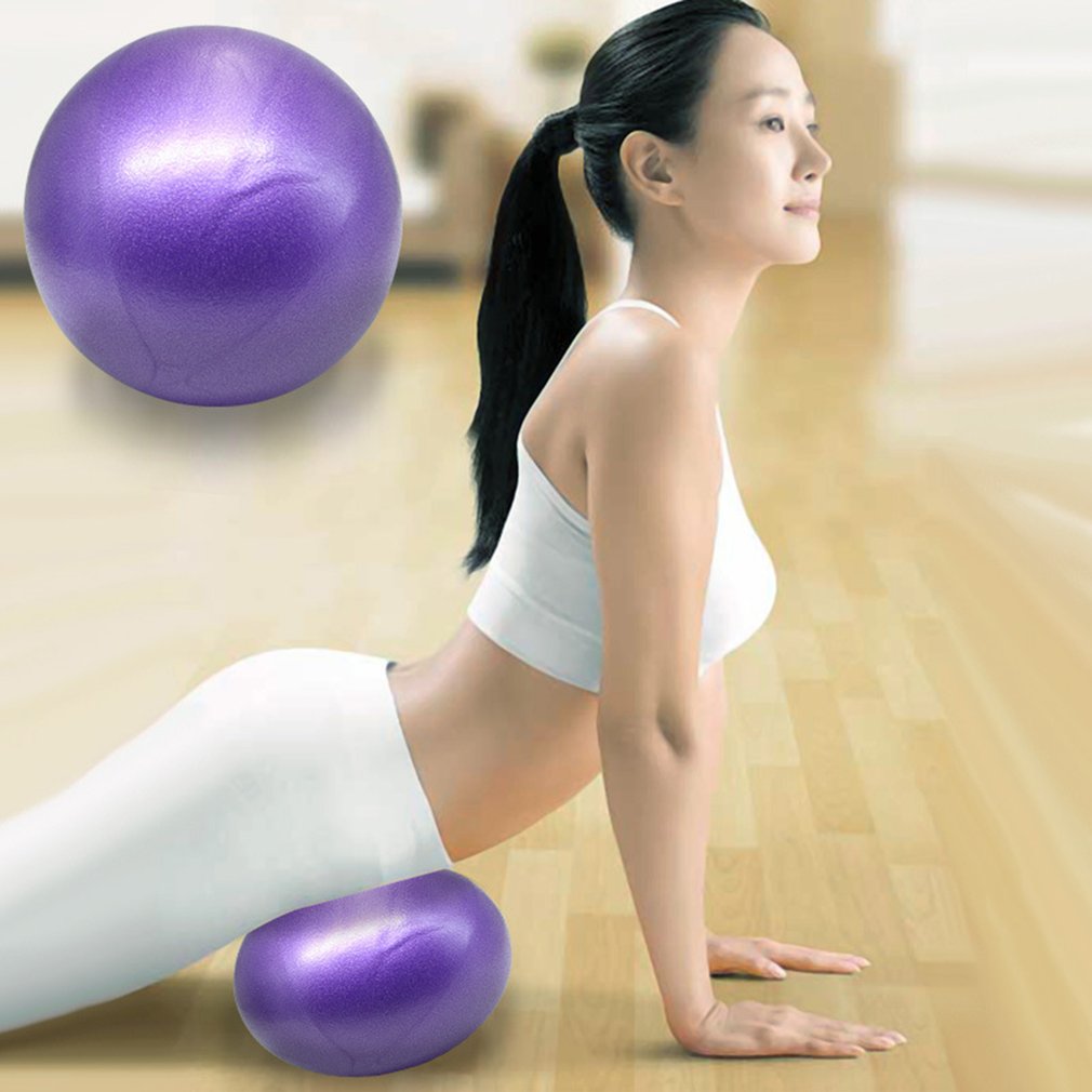 Mini Yoga Pilates Ball Explosion-proof Pvc Fitball For Stability Exercise Training Gym Anti Burst&slip Resistant Straw