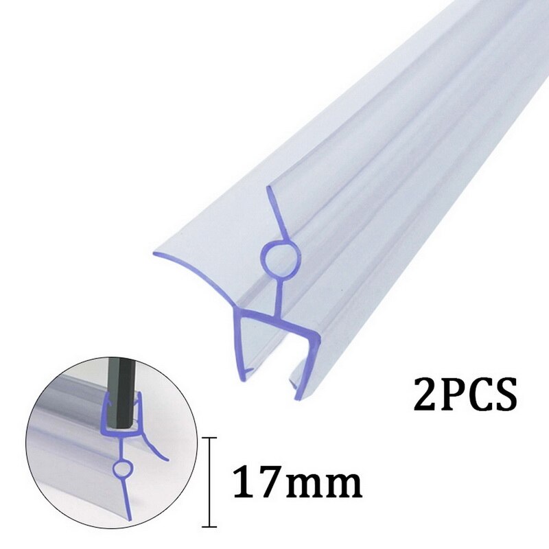 Shower Door Bottom Seal Water Barrier Strip to Stop Shower Leak: 17mm