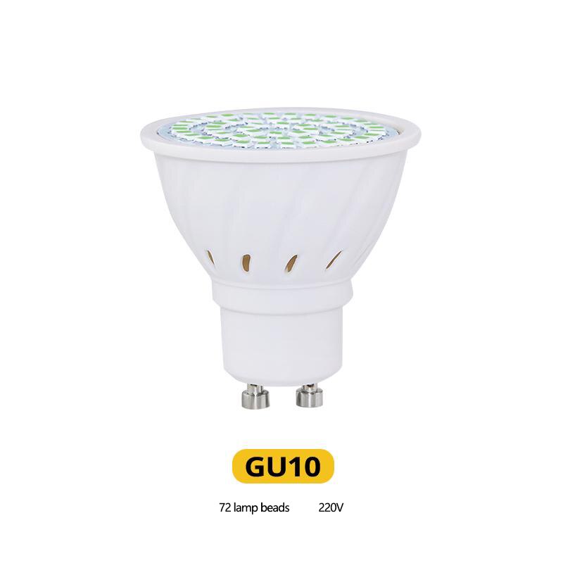 E14 UVC germicidal lamp disinfection lamp corn lamp GU10 ultraviolet lamp E27 UVC ultraviolet ozone disinfection lamp: GU10 15w 72led 220v