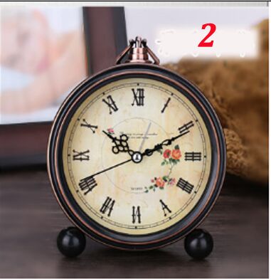 4 Inch Retro Amerikaanse Stille Klok Creatieve Mute Horloge Thuis Slaapkamer Kantoor Klokken: 2