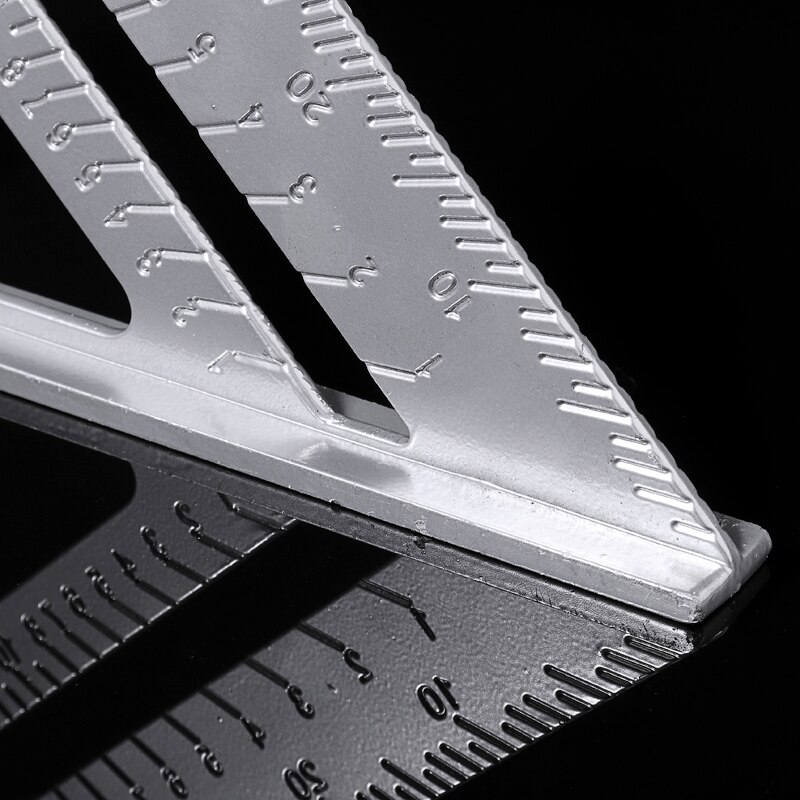 7 inch Aluminum Speed Square Protractor Rafter Triangle Ruler Square Speed Carpenter Framing For Measuring Tool