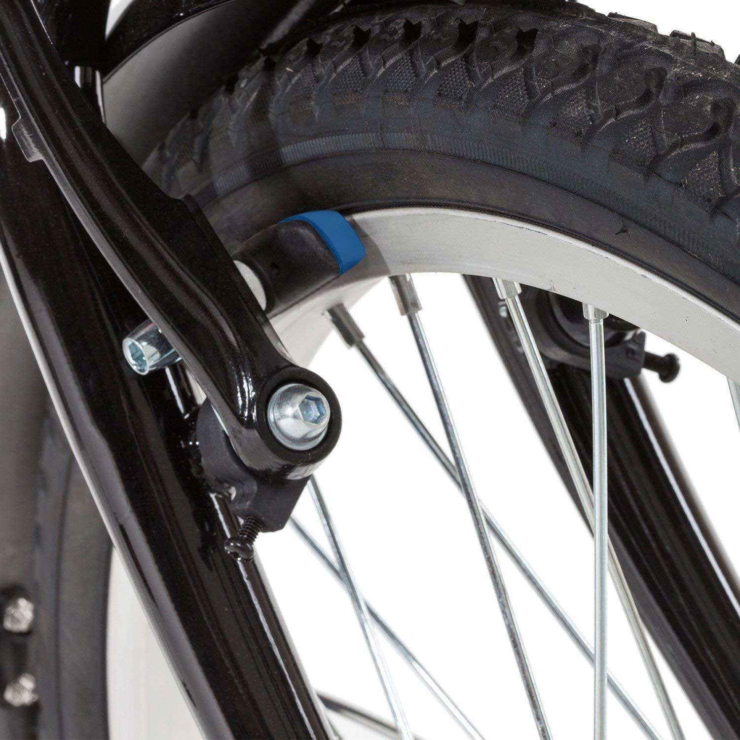 2 pièces vélo montagne frein v-plaquettes de frein avec boue auge silencieux vélo plaquettes de frein vélo de route plaquettes de frein en caoutchouc feuille de remplacement