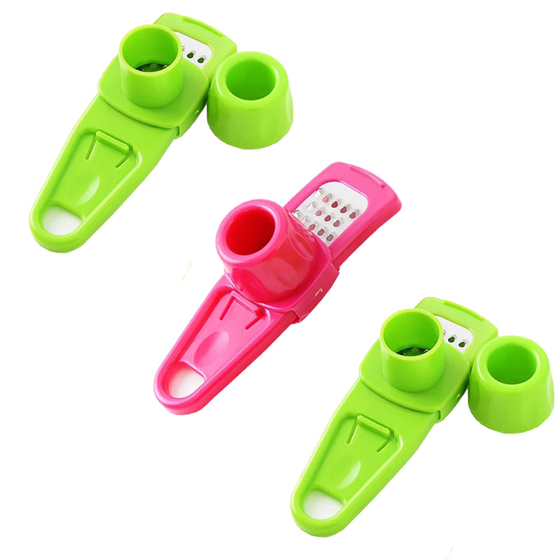 1PCS Knoflook Crusher Druk Multifunctionele Handleiding Gember Knoflook Slijpen Rasp Cutter Knoflook Dunschiller Keuken Gereedschap: MULTI