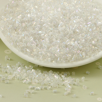20g/1440 st 2mm ab genomskinliga glaspärlor bugelrör pysselpärlmaterial handgjorda halsringning korsstygn broderitillbehör