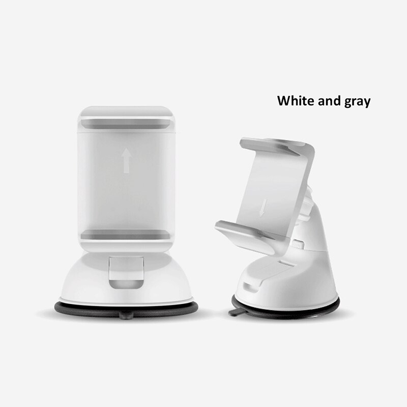 Esvne universele voorruitbevestiging auto telefoonhouder voor iphone 8 6 7 x telefoon autohouder stands ondersteuning mobiele telefoon: Witgrijs