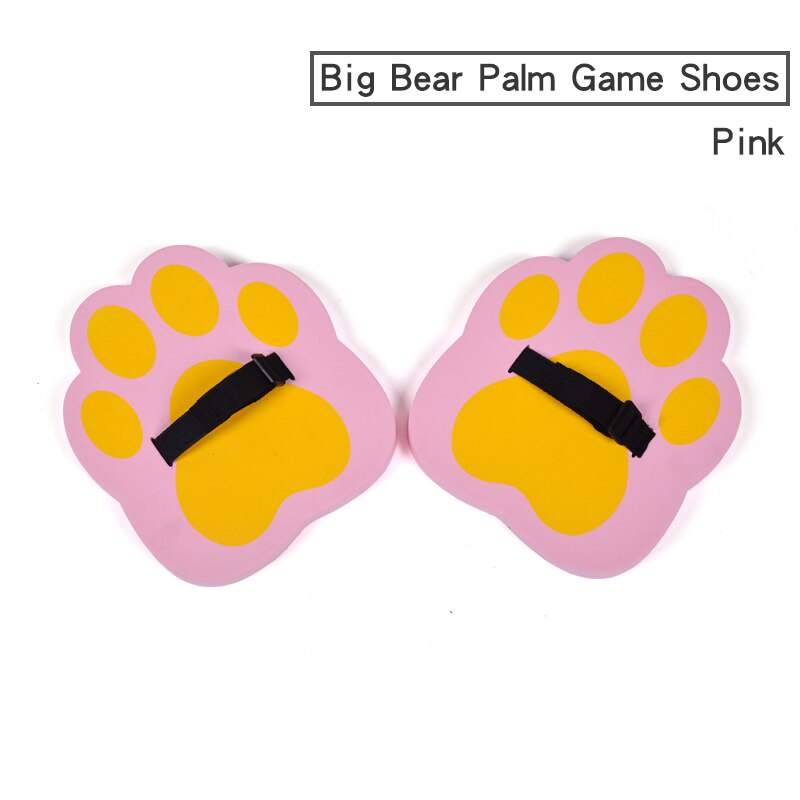 Kids Jumping Stilts Outdoor Balance Training Toy Balance Shoes Synchronous Shoes EVA Foam Bear's Paw Games for Children: Pink
